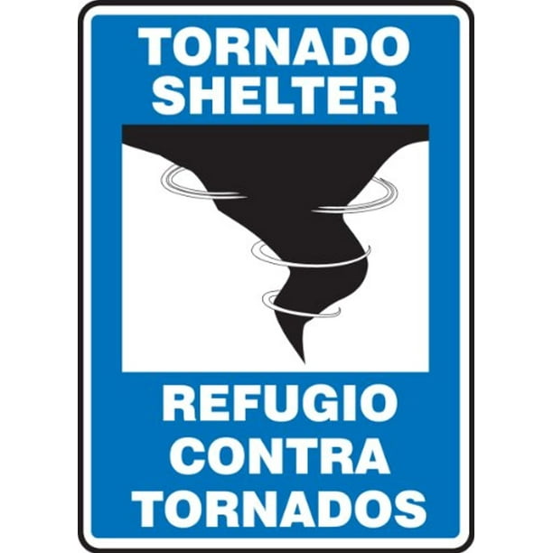 14 Length x 10 Width x 0.004 Thickness Accuform SBMFEX553VS Adhesive Vinyl Spanish Bilingual Sign LegendTORNADO SHELTER/REFUGIO CONTRA TORNADOS with Graphic Blue/Black on White 14 Length x 10 Width x 0.004 Thickness Accuform SBMFEX553VS Adhesive Vinyl Spanish Bilingual Sign LegendTORNADO SHELTER/REFUGIO CONTRA TORNADOS with Graphic Blue/Black on White